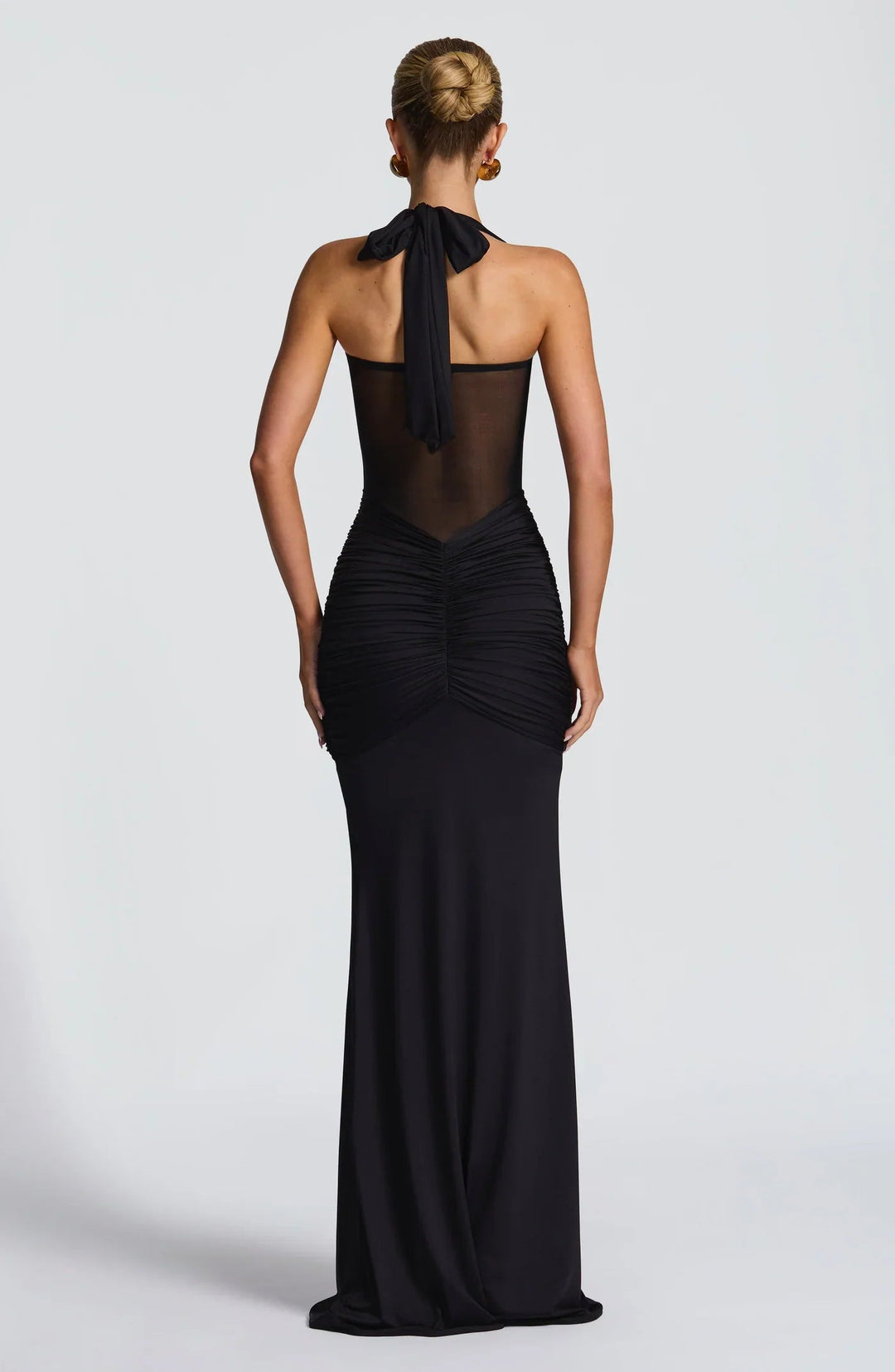 Image of Damen Neckholder Bodycon Maxikleid