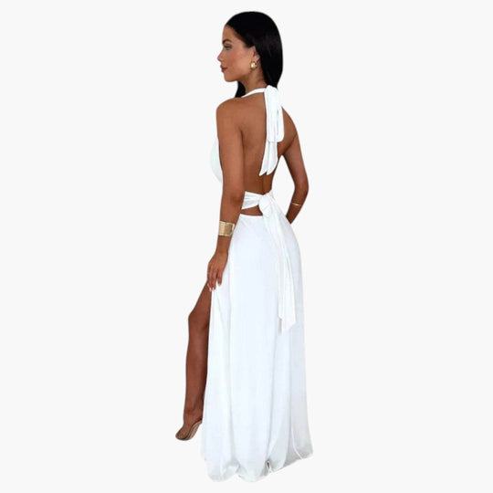 Image of Damen Neckholder Maxi Kleid