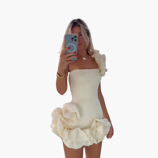 Image of Damen Off-Shoulder Bodycon Mini Kleid