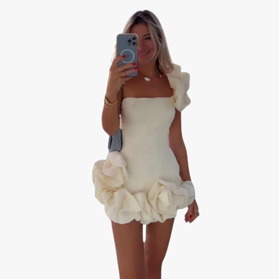 Image of Damen Off-Shoulder Bodycon Mini Kleid