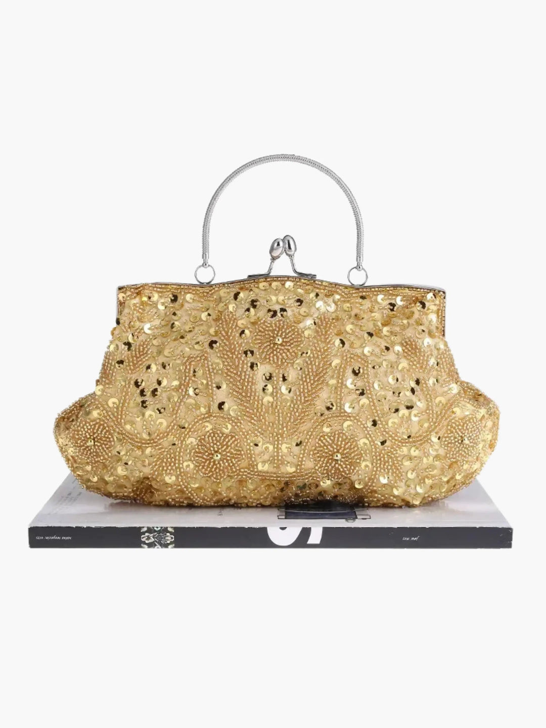 Image of Damen Pailletten Top Handle Clutch