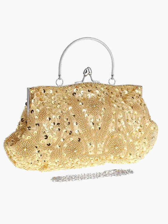 Image of Damen Pailletten Top Handle Clutch