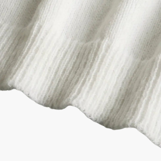 Image of Damen Rüschenbesatz Strickjacke mit Knopfleiste