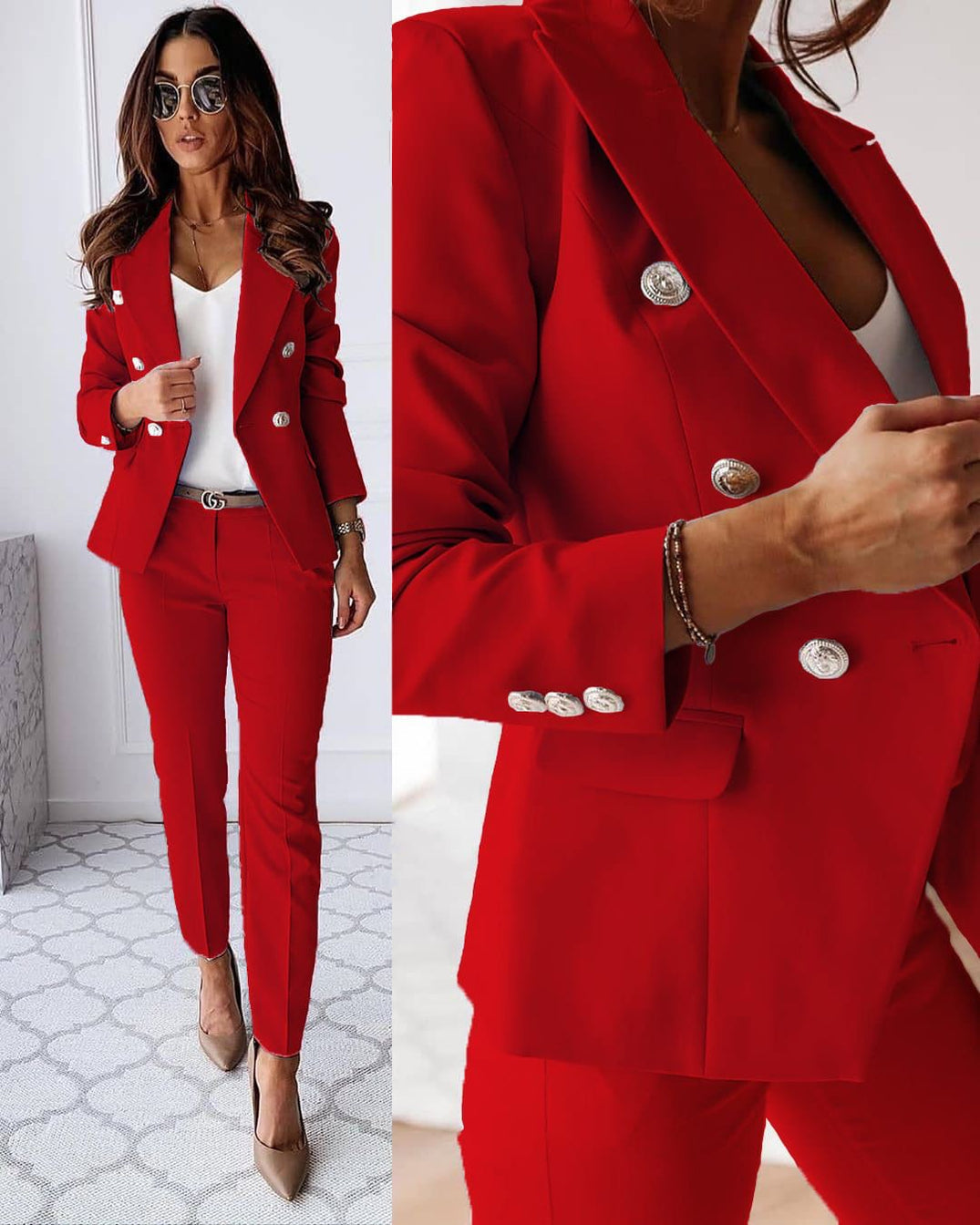Image of Damen Zweiteiler Blazer Set