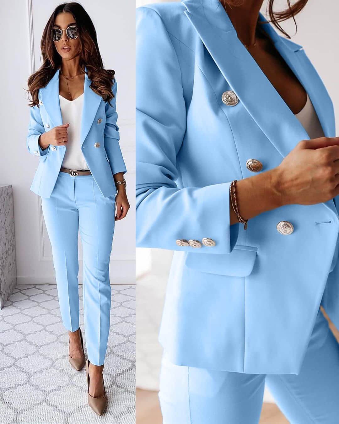 Image of Damen Zweiteiler Blazer Set