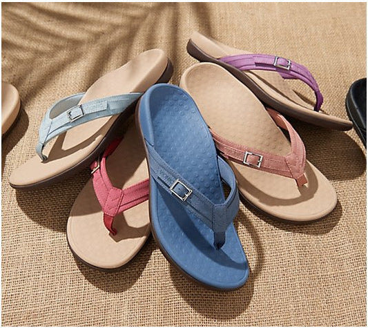 Offene Damen-Sandalen mit Riemenverschluss