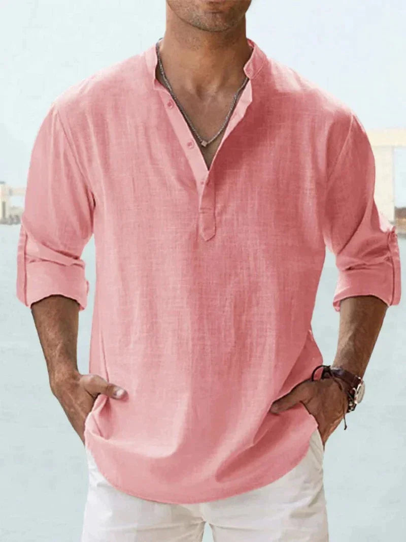 Image of Herren Button-Down Langarmhemd