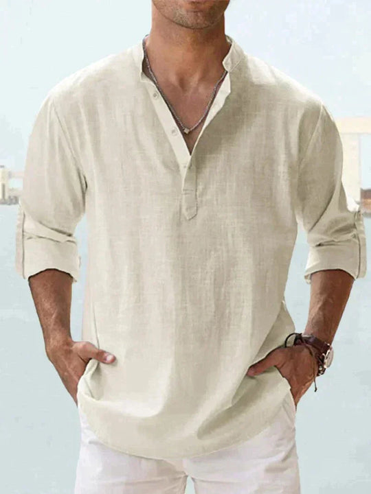 Image of Herren Button-Down Langarmhemd