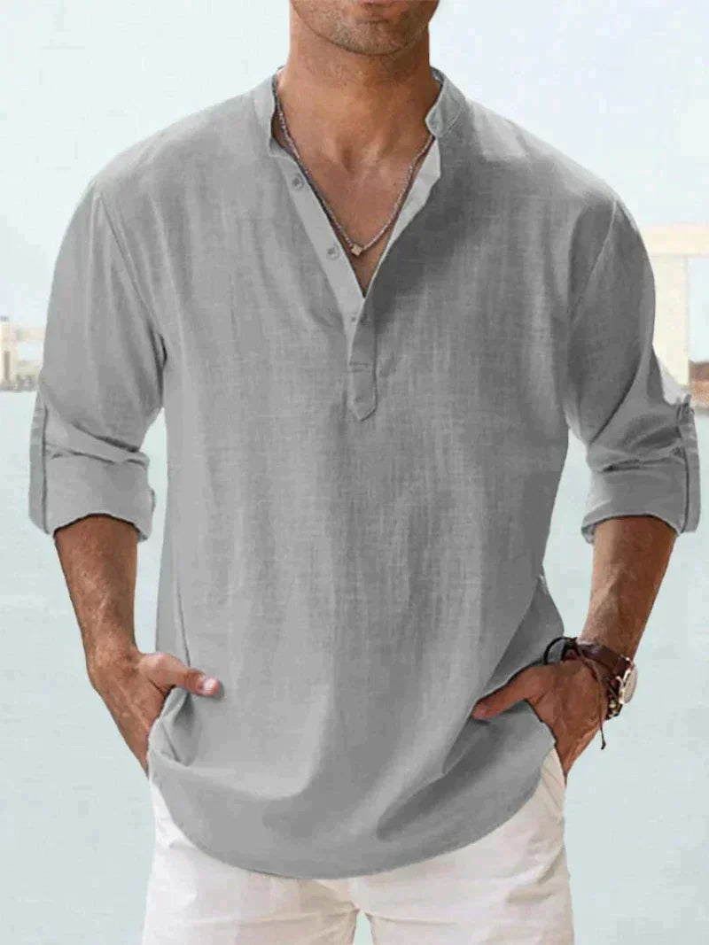 Image of Herren Button-Down Langarmhemd