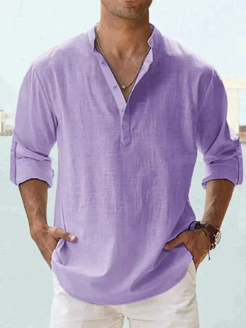 Image of Herren Button-Down Langarmhemd