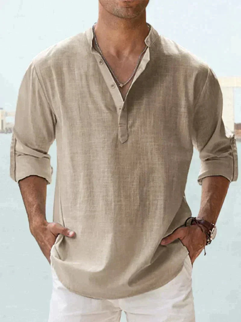 Image of Herren Button-Down Langarmhemd