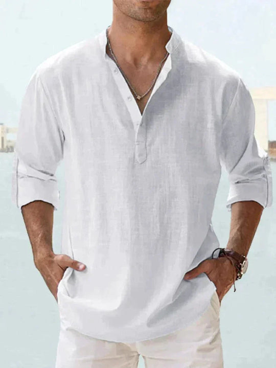 Image of Herren Button-Down Langarmhemd