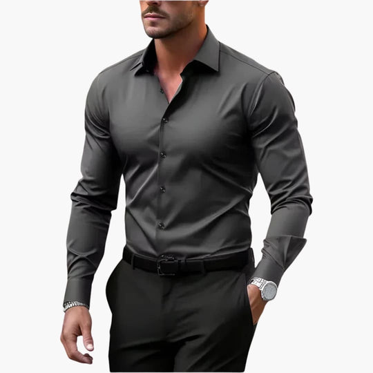 Image of Herren Figurbetontes Langarmshirt