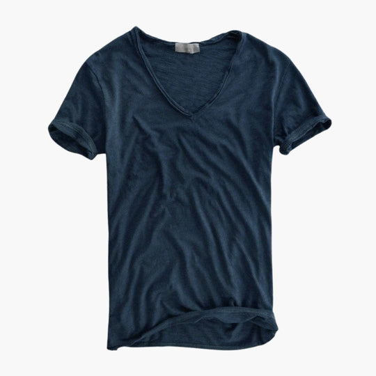 Image of Herren V-Ausschnitt Kurzarm T-Shirt