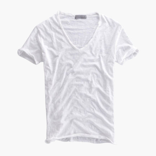 Image of Herren V-Ausschnitt Kurzarm T-Shirt