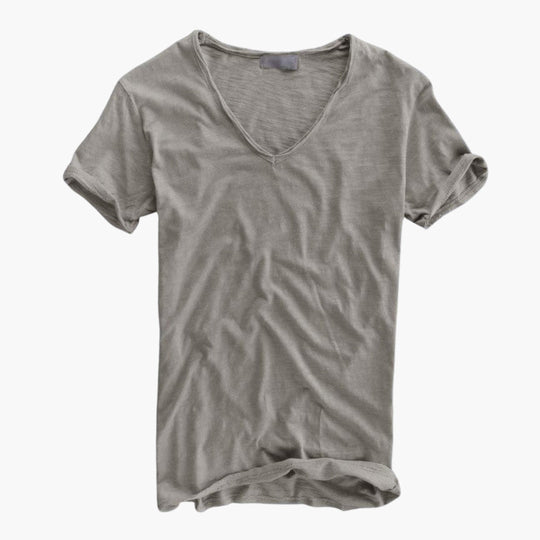 Image of Herren V-Ausschnitt Kurzarm T-Shirt