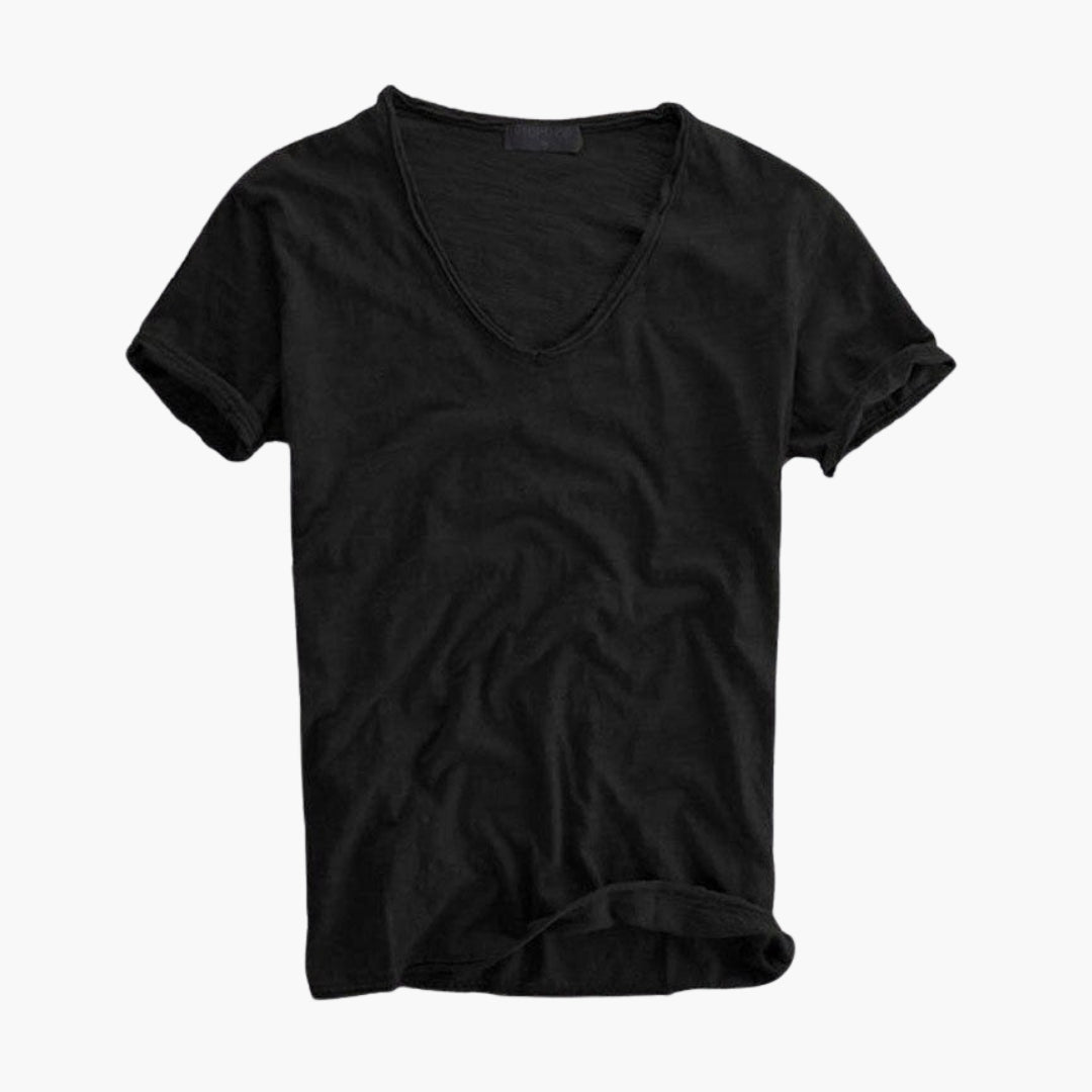 Image of Herren V-Ausschnitt Kurzarm T-Shirt