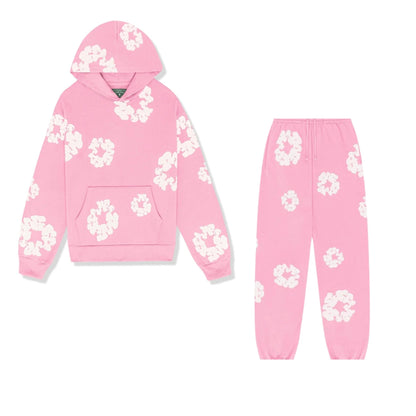 Grafisches Muster Hoodie Set für Damen - Image 4