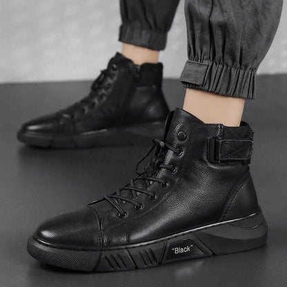 Bendro | Robuste schwarze Herrenschuhe