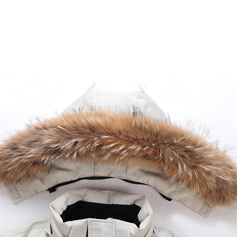 Jacke mit Kapuze und Fellbesatz für Damen - Image 5