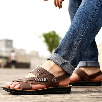 Sandalen mit Offenen Riemen und Geprägter Sohle für Männer