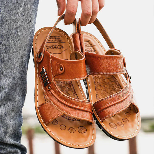 Sandalen mit Offenen Riemen und Geprägter Sohle für Männer
